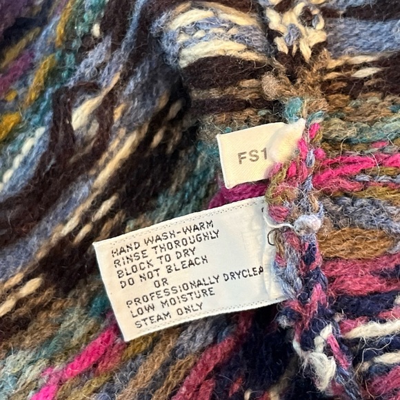 Vtg LL Bean Cardigan Womens Medium Wool Animal 80s Prairie Sheep/geese/Horse - Picture 9 of 9